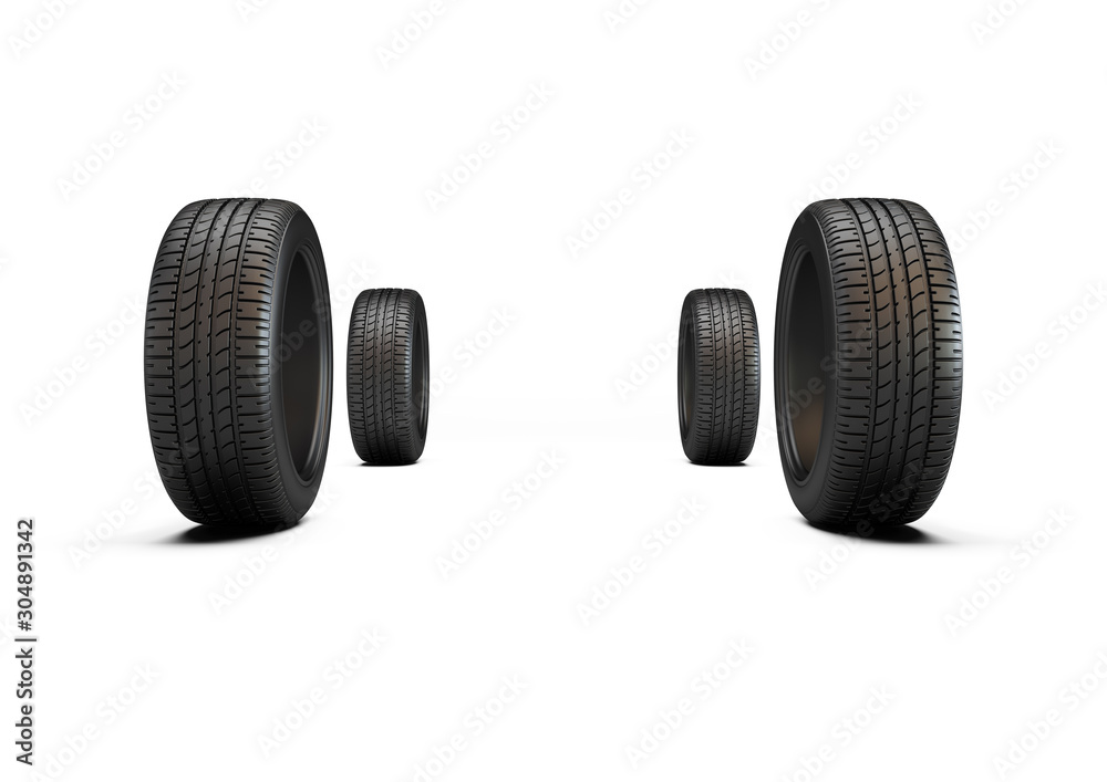Car tire isolated on white background. Car tire isolated on white background.