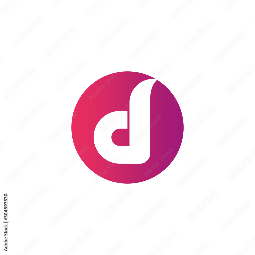Initial Circle Letter D Modern Alphabet Logo Design Vector Template. Colorful Round Shape D Letter Logo. Initial Circle Letter D Modern Alphabet Logo Design Vector Template. Colorful Round Shape D Letter Logo.