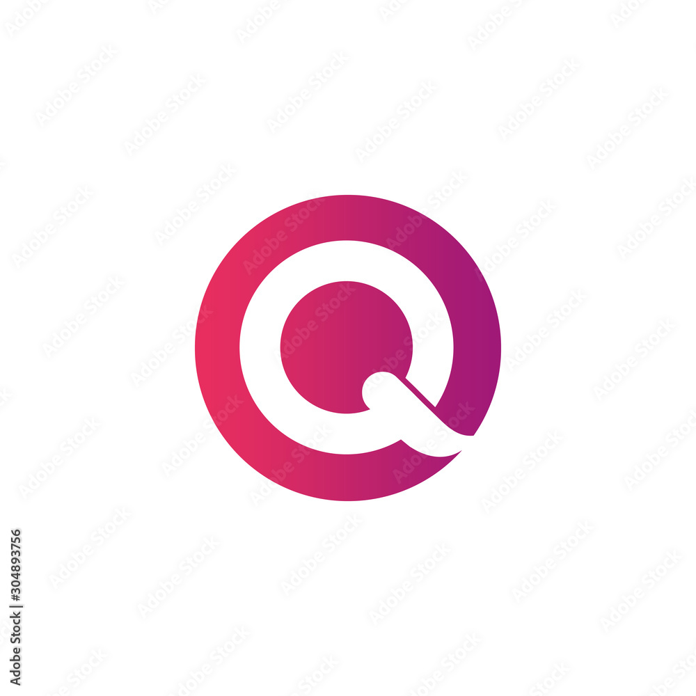 Initial Circle Letter Q Modern Alphabet Logo Design Vector Template. Colorful Round Shape Q Letter Logo. Initial Circle Letter Q Modern Alphabet Logo Design Vector Template. Colorful Round Shape Q Letter Logo.