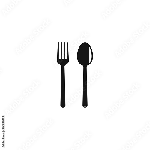 Fork and Spoon logo Template vector icon illustration design 