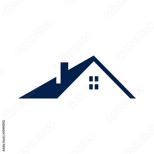 Real estate logo template vector mortgage icon design