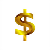 quality modern graphic design US dollar sign logo icon vector illustrations