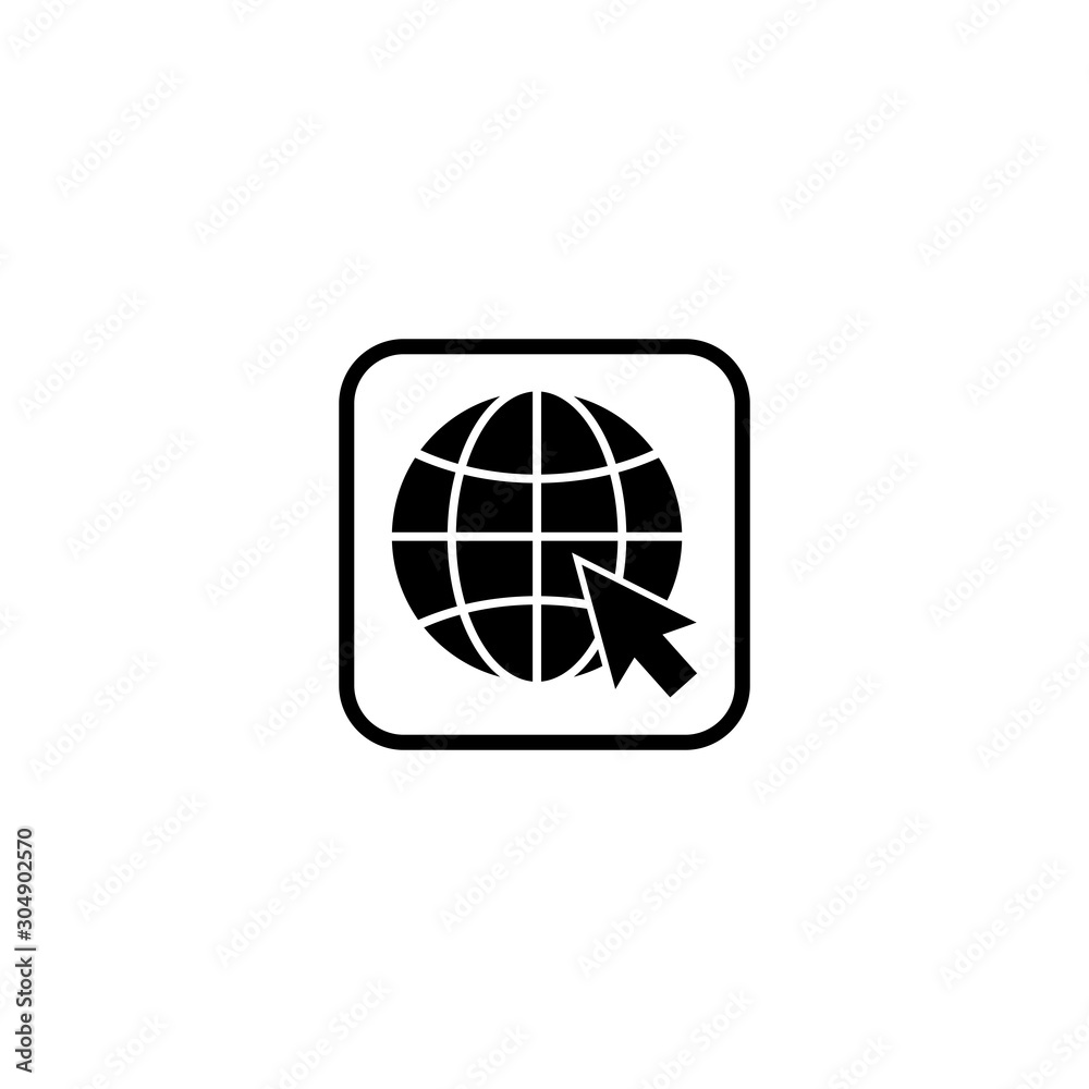 globe icon vector design symbol of go to web globe icon vector design symbol of go to web
