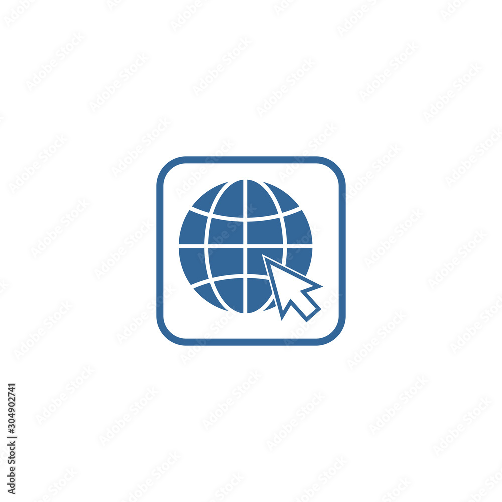 globe icon vector design symbol of go to web globe icon vector design symbol of go to web