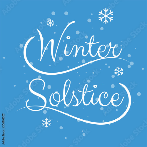 winter soltice lettering vector. hand drawn winter soltice enjoy the longest night letter background poster banner. isolated illustration.