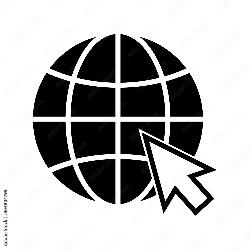 globe icon vector design symbol of go to web globe icon vector design symbol of go to web