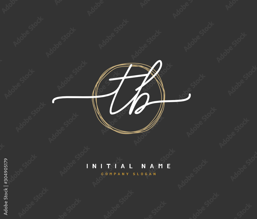 T B TB Beauty vector initial logo, handwriting logo of initial signature, wedding, fashion, jewerly, boutique, floral and botanical with creative template for any company or business. T B TB Beauty vector initial logo, handwriting logo of initial signature, wedding, fashion, jewerly, boutique, floral and botanical with creative template for any company or business.