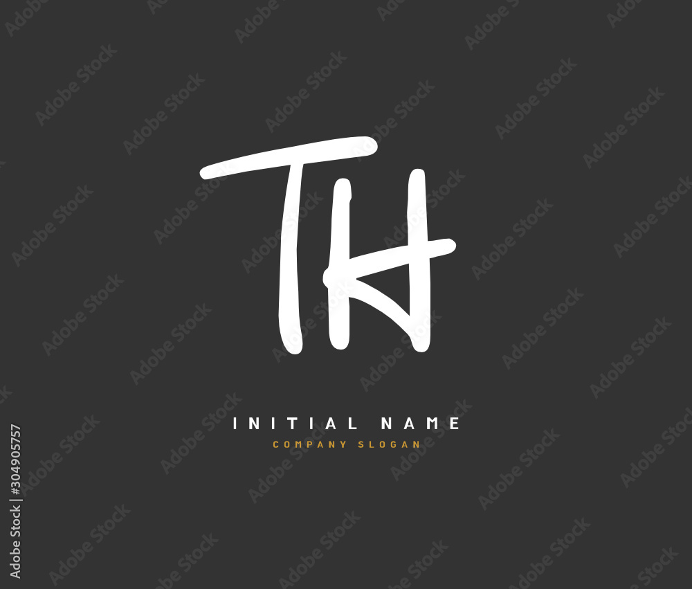 T H TH Beauty vector initial logo, handwriting logo of initial signature, wedding, fashion, jewerly, boutique, floral and botanical with creative template for any company or business. T H TH Beauty vector initial logo, handwriting logo of initial signature, wedding, fashion, jewerly, boutique, floral and botanical with creative template for any company or business.