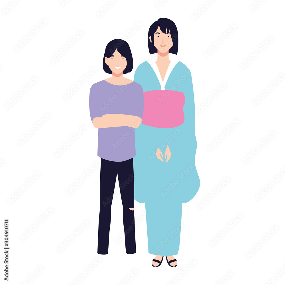 couple of people smiling standing