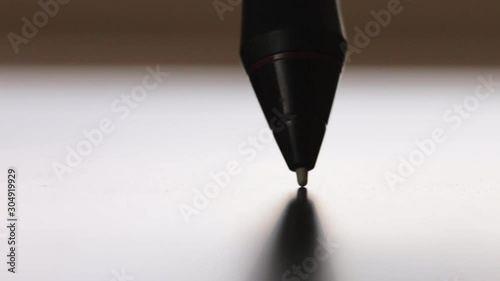 Designer working on graphic tablet. Low light close-up shot 1080p