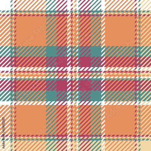 Plaid or tartan vector is background or texture in many color