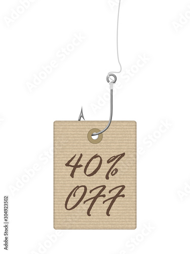 Discount price tag
