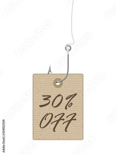 Discount price tag