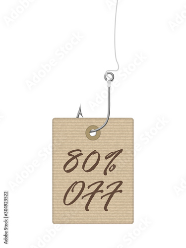 Discount price tag