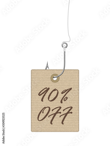 Discount price tag