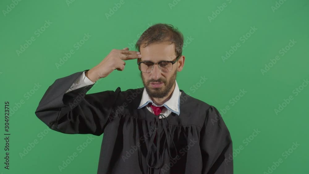 Adult Man Judge Shooting Himself In The Head