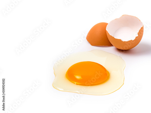 Organic chicken eggs food ingredients concept