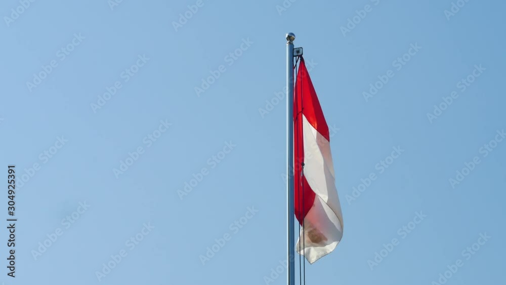 Indonesia Flag Red and White, Bendera Indonesia Merah Putih vídeo do