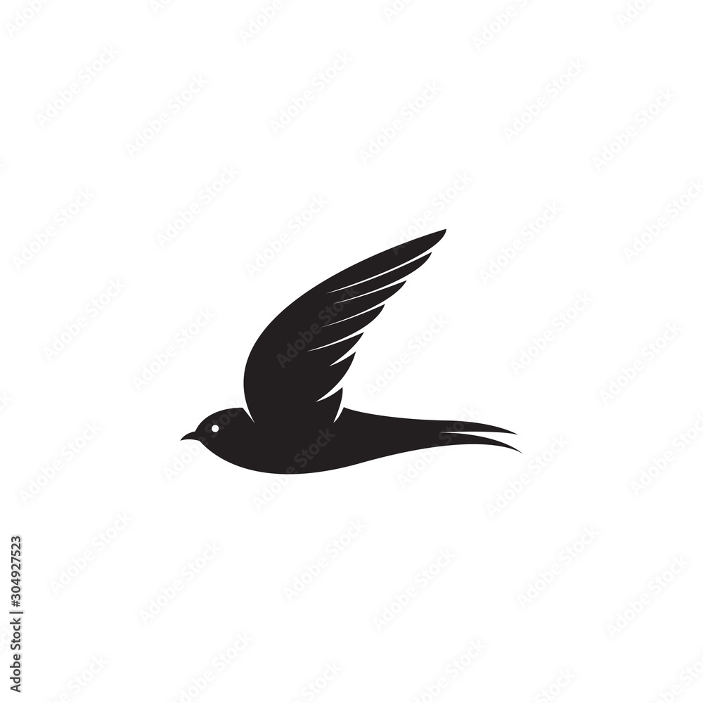 swallow bird vector illustration silhouette swallow bird vector illustration silhouette
