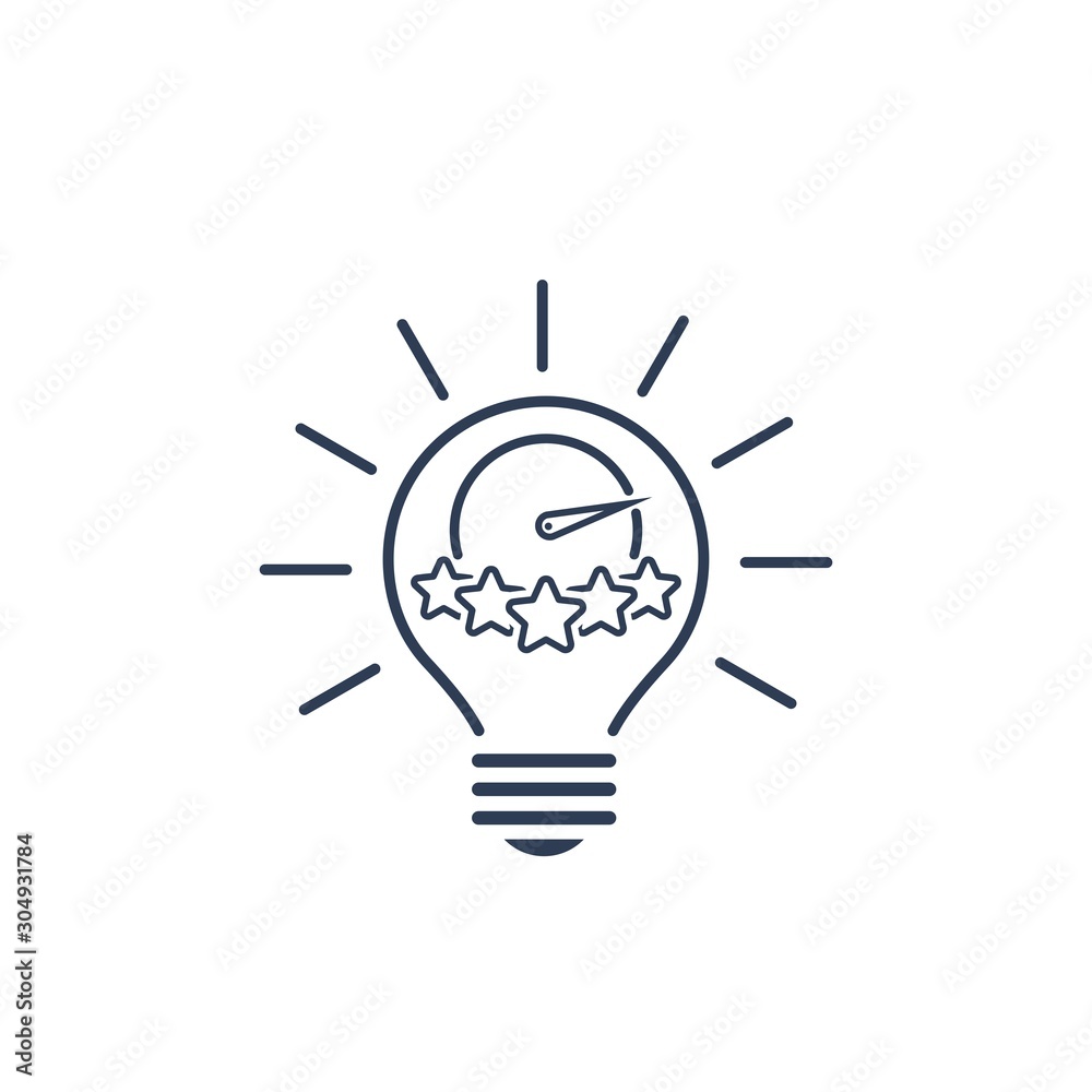 Adaptation process. Comfort scale. Improvement in business. Vector linear icon on a white background. Adaptation process. Comfort scale. Improvement in business. Vector linear icon on a white background.