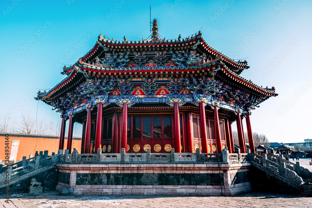 Shenyang Imperial Palace (Mukden Palace) was the former imperial palace of the early Manchu-led Qing dynasty and UNESCO world heritage site built in 400 years ago in Shenyang CHINA Shenyang Imperial Palace (Mukden Palace) was the former imperial palace of the early Manchu-led Qing dynasty and UNESCO world heritage site built in 400 years ago in Shenyang CHINA