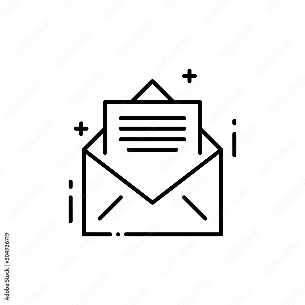Email Vector Line Icon
