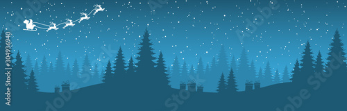 simple christmas background with typical elements