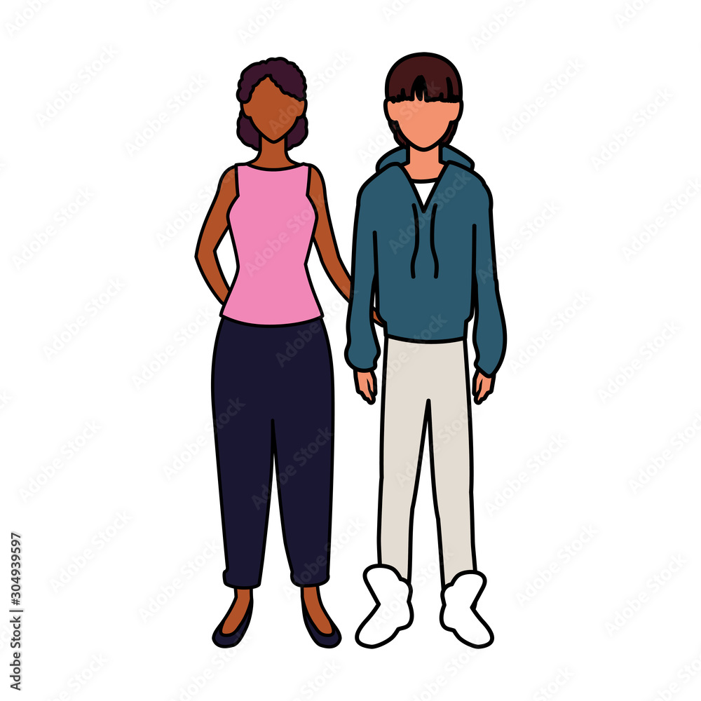 custom made wallpaper toronto digitalcouple of people faceless on white background