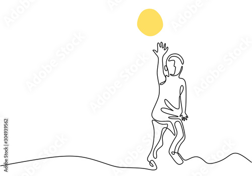 Continuous one line drawing...