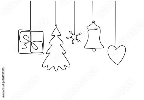 Continuous line hanging can...