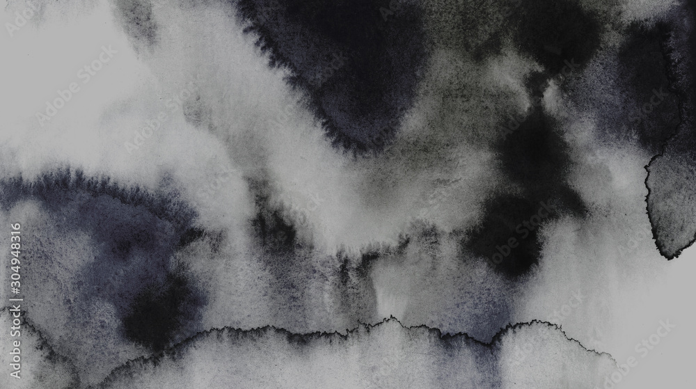 Background 水墨画のような幻想的な背景イラスト グランジ アブストラクト Stock Illustration Adobe Stock