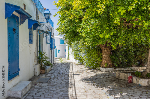 Narrow street in Tunisia