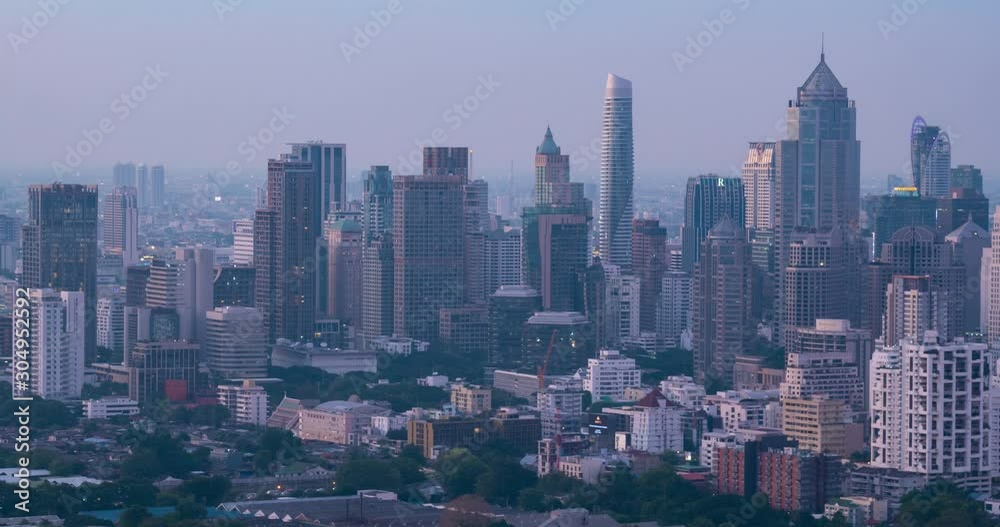 The aerial view from a drone of the center of Bangkok at Phrom Phong and Asok area with high rise buildings of offices, condominiums and modern hotels. The aerial view from a drone of the center of Bangkok at Phrom Phong and Asok area with high rise buildings of offices, condominiums and modern hotels.