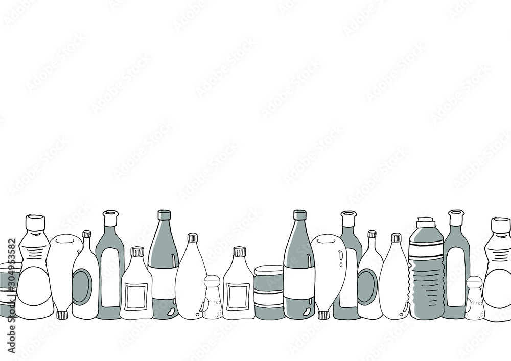 調味料イラスト背景 Stock Vector Adobe Stock