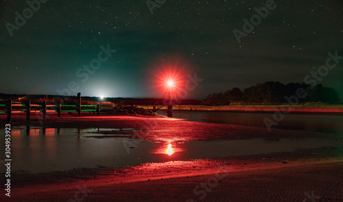 Fototapeta Naklejka Na Ścianę i Meble -  ostsee bei nacht