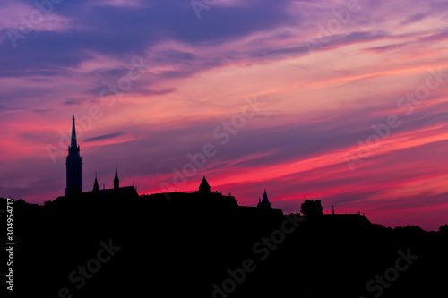 silhouette of city at sunset © Tsvetan
