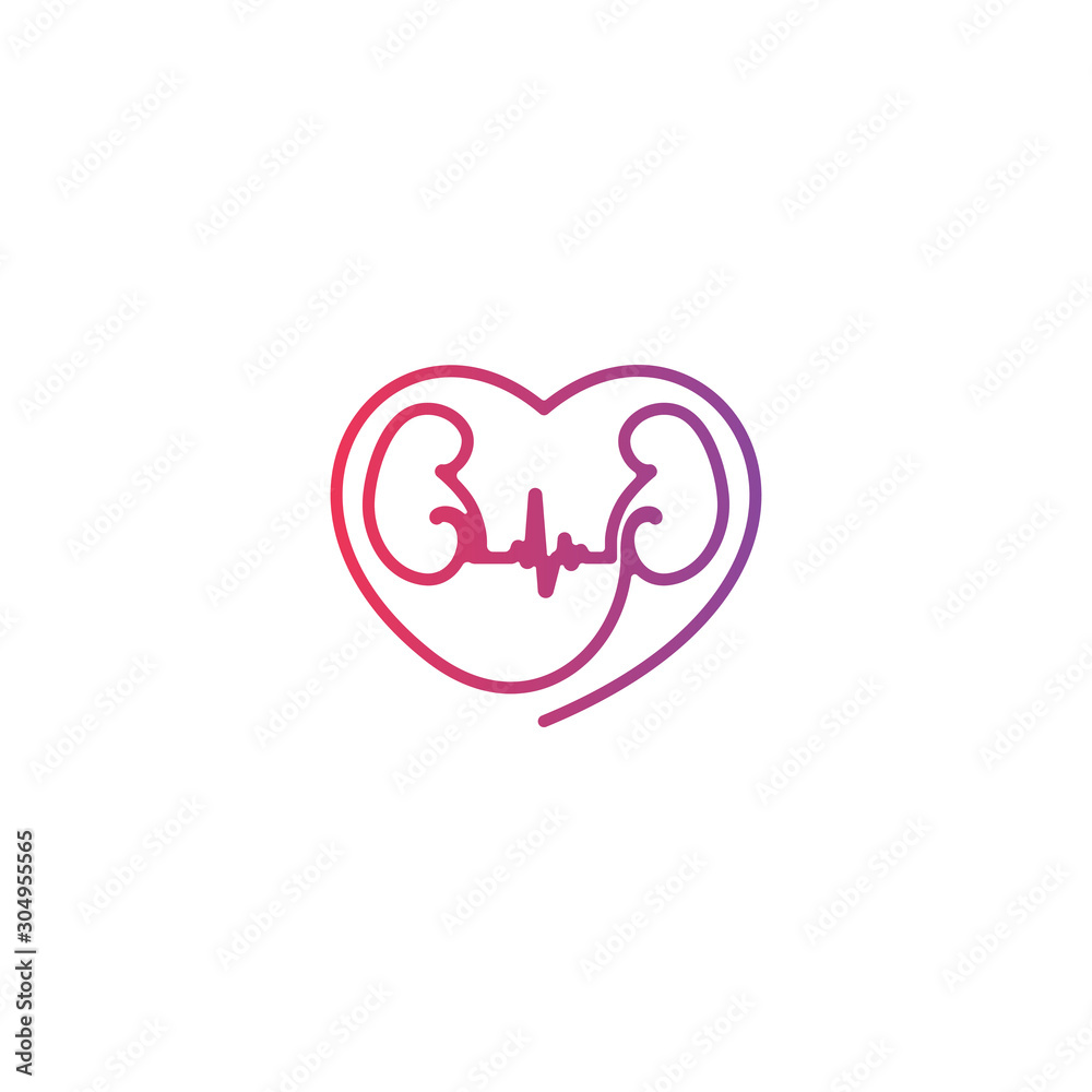 The symbol love for the kidneys. The symbol love for the kidneys.