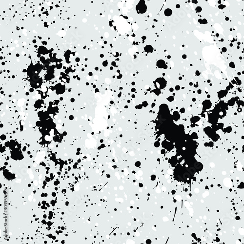 Paint splashes texture seamless pattern