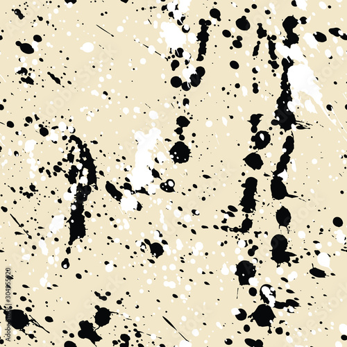 Paint splashes texture seamless pattern