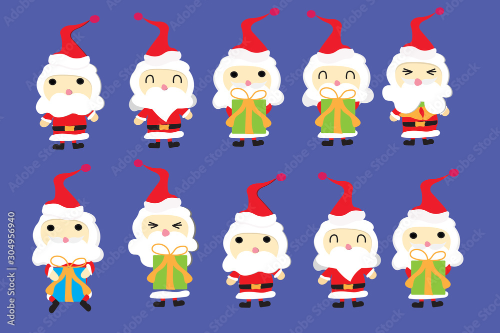 Pchristmas card with Santa character Pchristmas card with Santa character