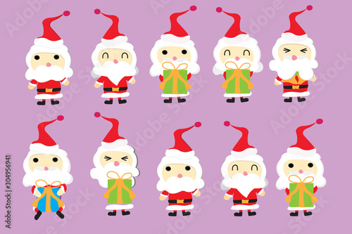 christmas card with Santa character