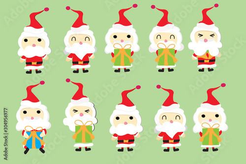 christmas card with Santa character
