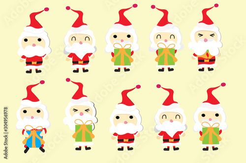 christmas card with Santa character