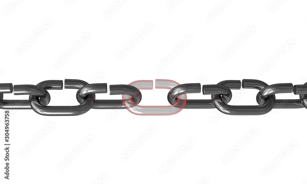 Obraz premium Weakest link in chain. 