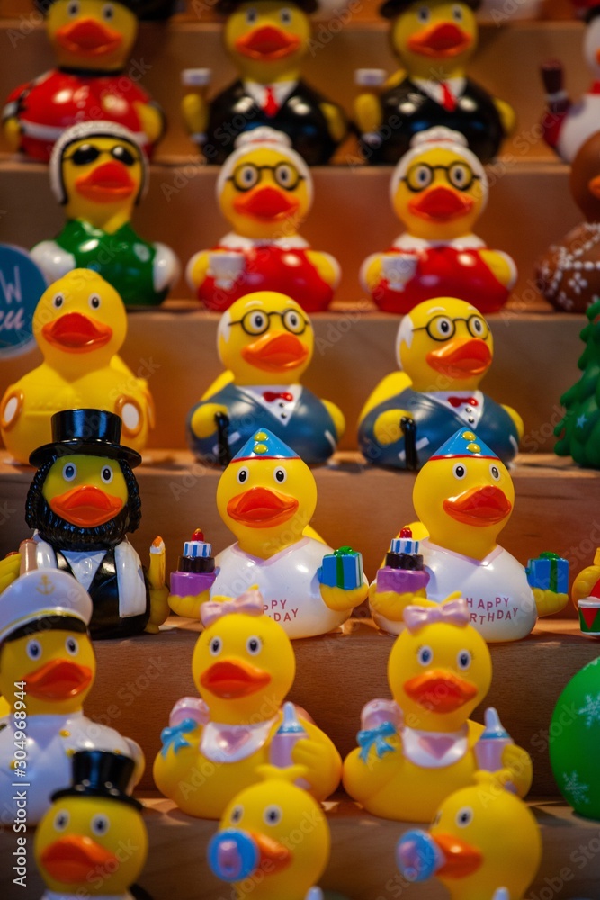 rubber duckies on display