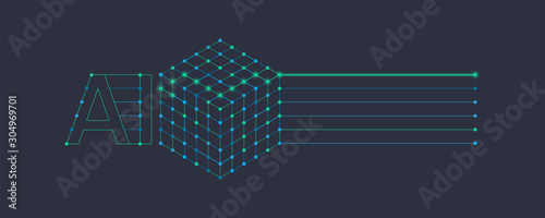 AI, machine learning, deep learning design element