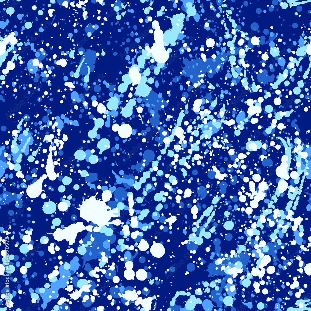 Paint splashes texture seamless pattern