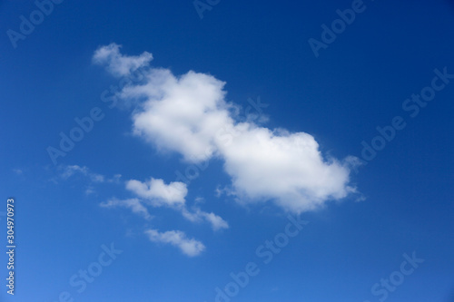 cloud in blue sky at summer day