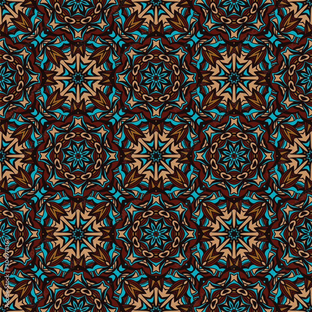Tribal vintage abstract geometric ethnic seamless pattern ornamental.