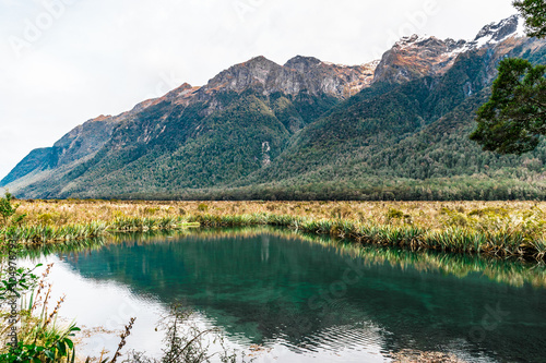 Fototapeta Naklejka Na Ścianę i Meble -  Mirror Lakes, Fiordland National Park